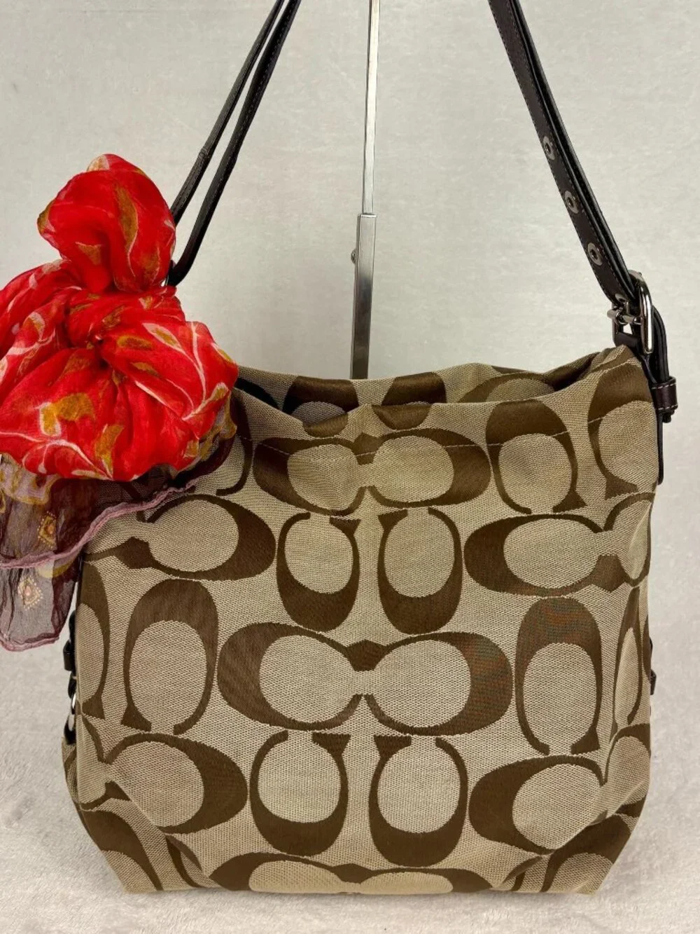 Coach Vintage Y2K Signature Canvas Hobo